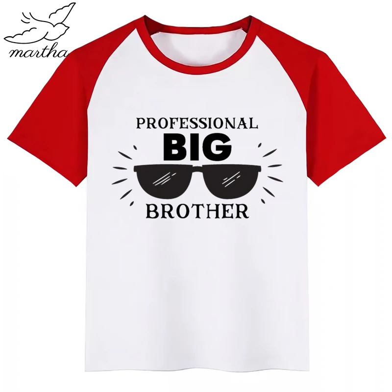 

BoysGirls/футболка с принтом из мультфильма «Большой Брат»; Детская забавная одежда; Детская летняя футболка с короткими рукавами для малышей