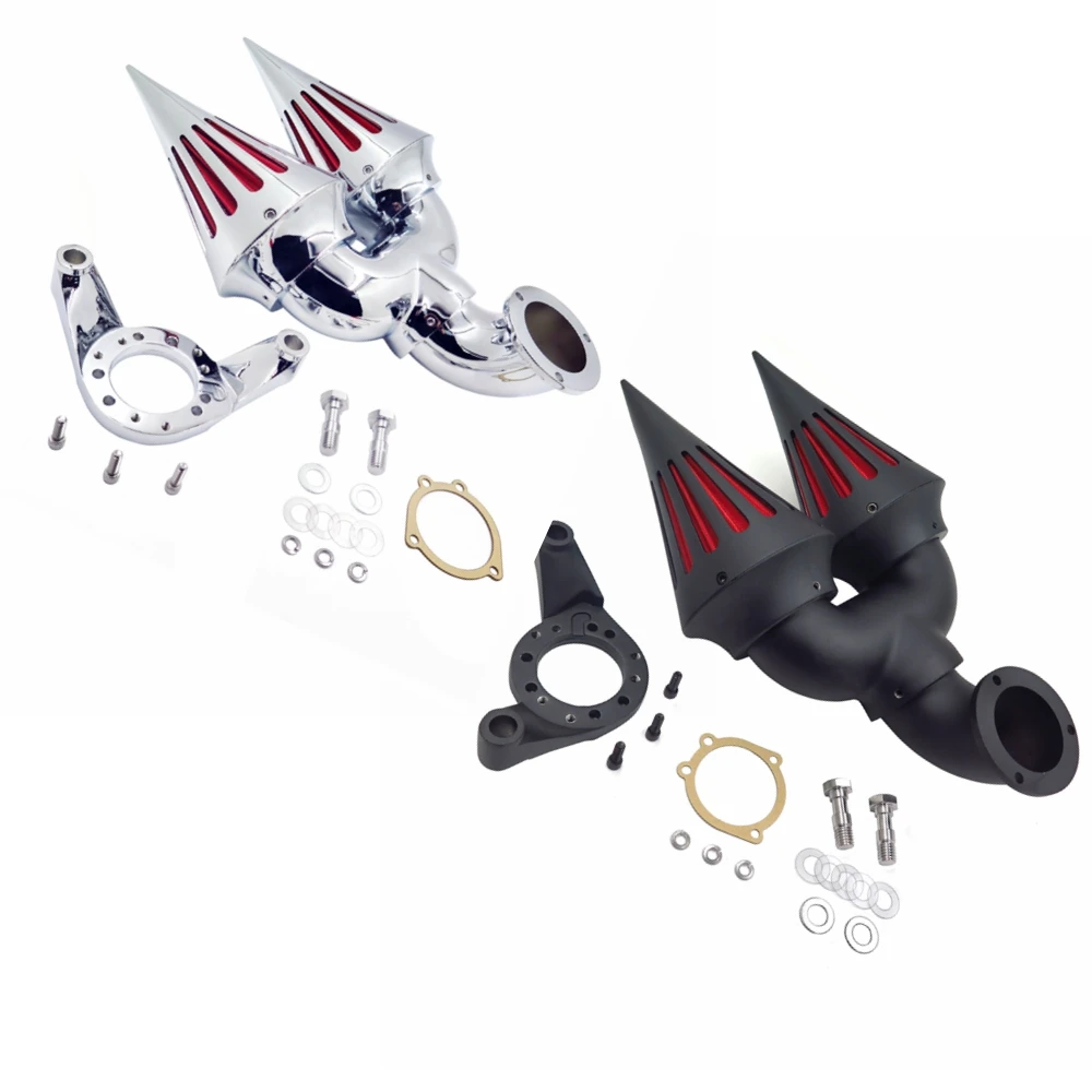 Запчасти и аксессуары мотоцикла хром двойной Спайк Воздухоочиститель для Harley