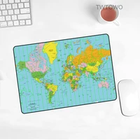 promotional game player mouse pad 180x220x2mm world map printing pc speed keyboard mousepad smooth soft non slip