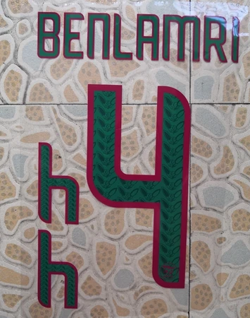 Белый Algeria home OUNAS GUEDIOURA BENNACER BELAILI BOUNEDJAH MAHREZ ATAL FEGHOULI именной патч, значок - Цвет: Белый