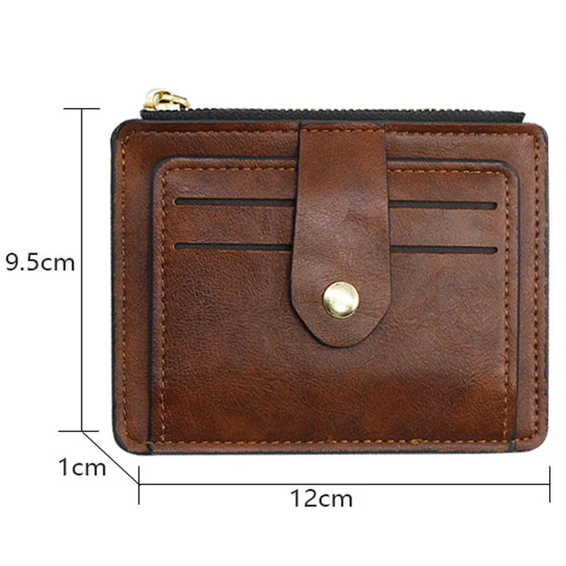 

Fashion Women Mens Wallet Leather PU Credit Card Purse Wallets Men Hasp Vintage Male Purse Coin Pouch