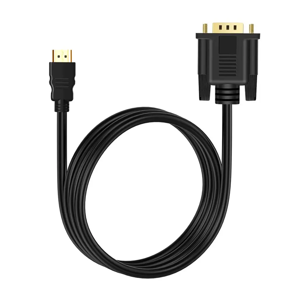 

Адаптер HDMI-совместим с VGA без обычного аудио 1,8 м поддержка быстрой установки HDCP 1,0/1,1/1,2