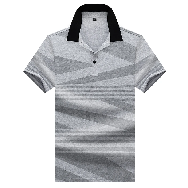 Мужская Повседневная рубашка поло HEHU серая белая черная с принтом лето 2019|Поло| |