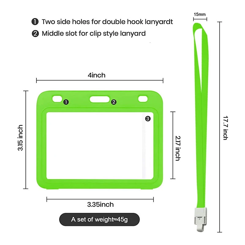 

CDC Vaccination Card Protector, 2Pcs 4 x 3 Inches Immunization Record Vaccine Cards Holder ID Card Holder with Lanyard