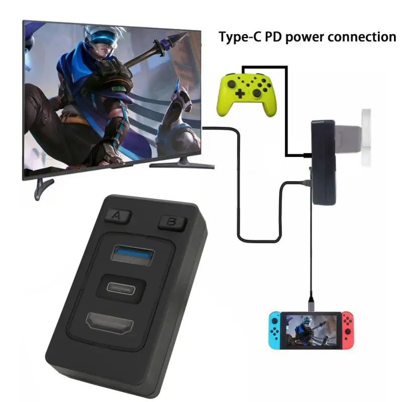 

HDMI-compatible Video Conver Bluetooth-compatible Transmitter For Switch Conversion Adapter For Switch Projection Screen