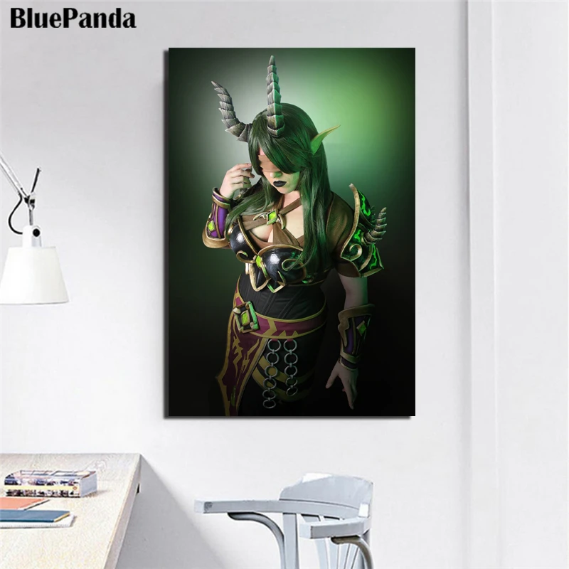 Картины Warcraftes World друид женщина воин настенные художественные принты холст