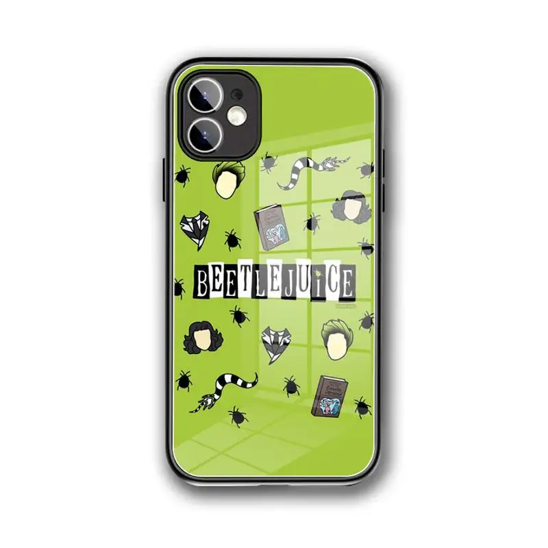 

Beetlejuice Handbook Phone Case Tempered Glass For iPhone 12 Pro Max Mini 11 Pro XR XS MAX 8 X 7 6S 6 Plus SE 2020 case