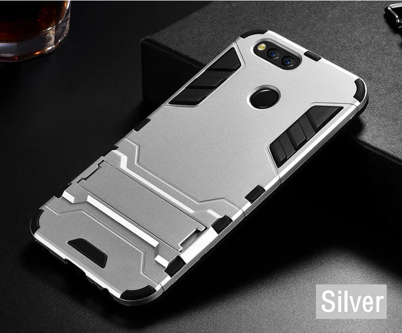 Silver Чехол для huawei Honor 8A 8C 8S 9X Pro Play 3 mate 30 P30 Pro lite Y5 Y6 Y7 противоударный Гибридный бронированный чехол для телефона s - Цвет: Silver