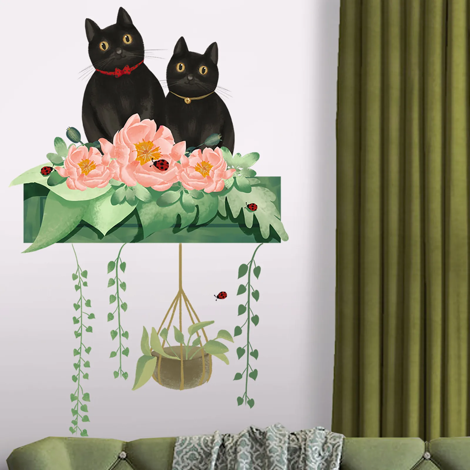 

1PC Creative Living Room Bedroom Background Wall Decoration Sticker decoracion hogar moderno