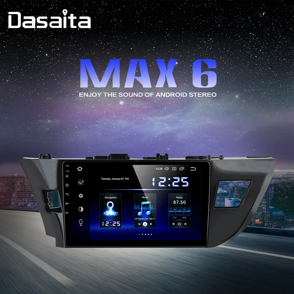 10," мультимедийный автомобиль Android 9,0 для Toyota Corolla TDA7850 мульти сенсорный экран HDMI 4 Гб ram