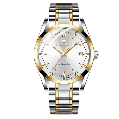 Мужские автоматические механические часы FNGEEN, мужские часы Windign, светящиеся модные деловые часы, повседневные водонепроницаемые часы с календарем