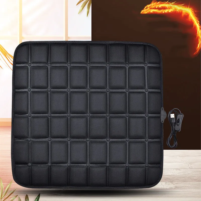 

2021 12V Heated Car Seat Cushion Cover Seat Heater Winter Household Cushion cardriver heated seat cushion Universal cushion