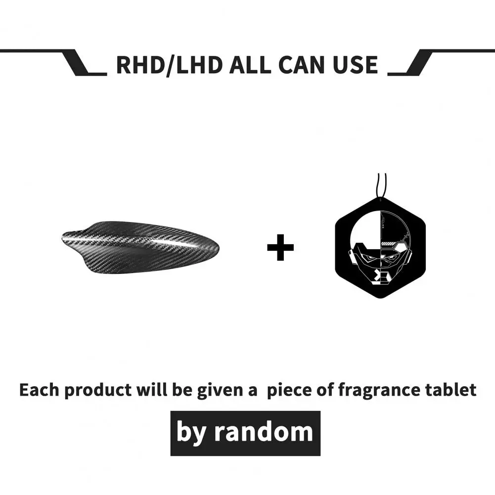 

Aerials Anti-scratch Waterproof Shark Fin Antenna Protector Compact Carbon Fiber Shark Fin Antenna Cover Trim for Mazda