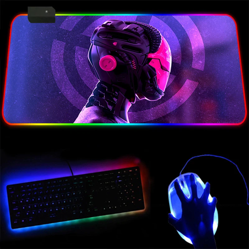 

Large RGB Colorful LED Lighting Gaming Mouse Pad 300mmX800mm