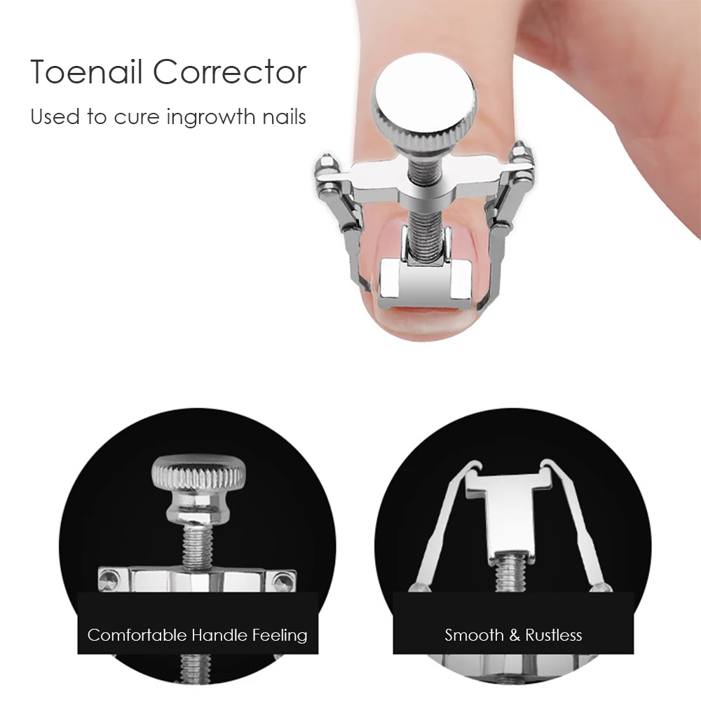 7 шт./компл. набор инструментов для коррекции ногтей из нержавеющей стали