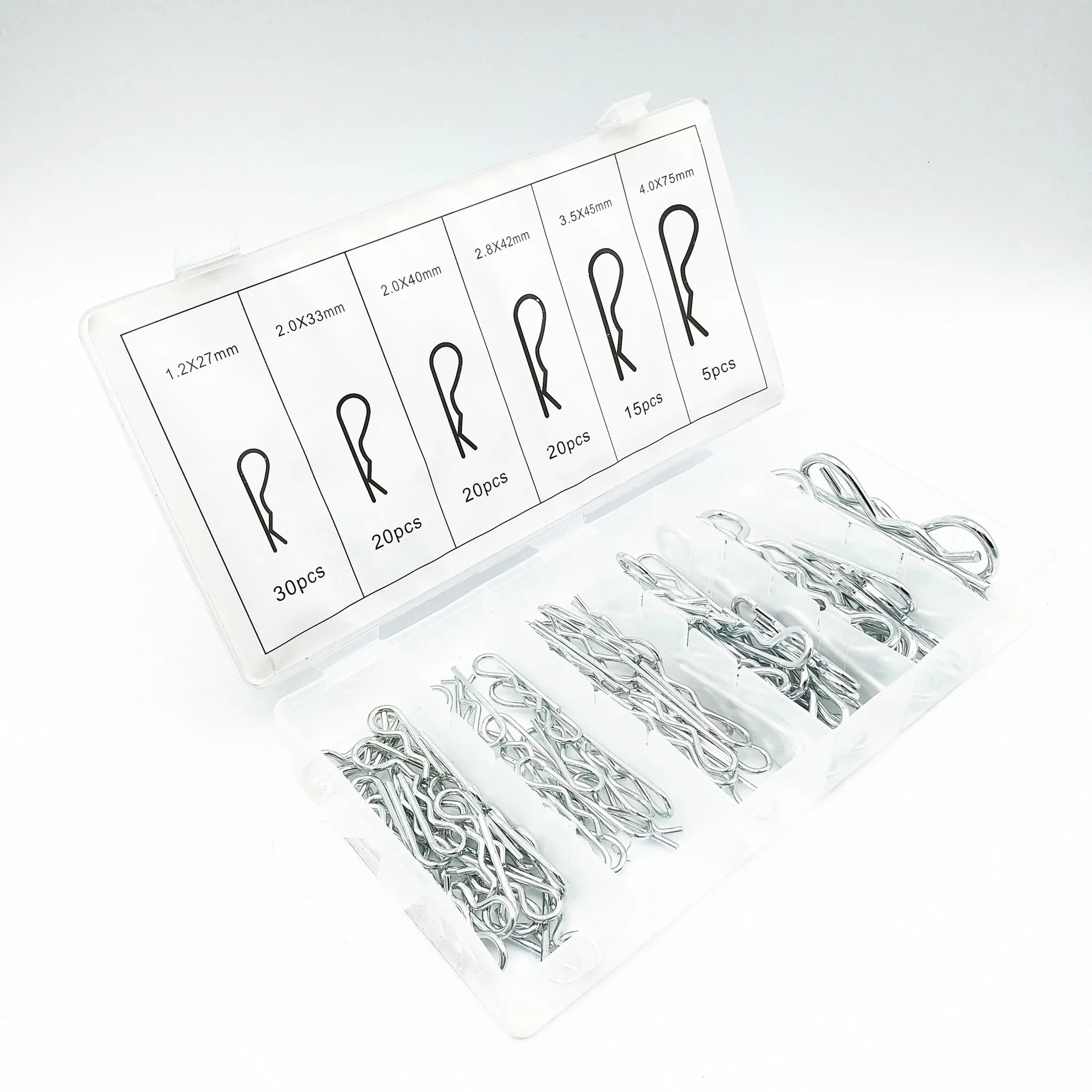 110 шт. пружинный штифт оцинкованный B Тип штифта блокировки R комбинированный