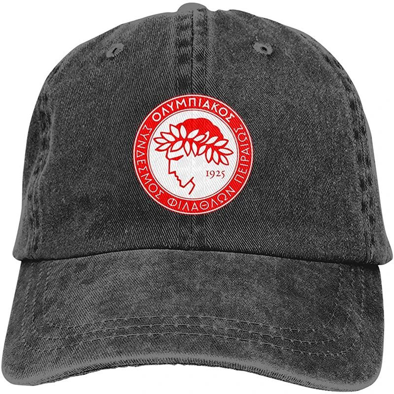 

Vintage Olympiacos Greece Washed Baseball Hats-Unisex Cotton Classic Cap for Dad