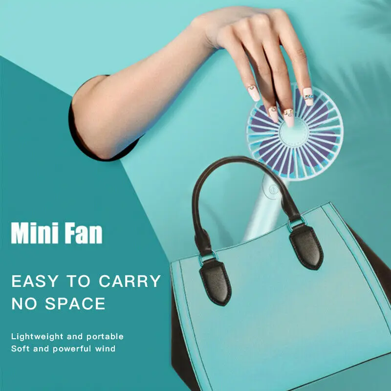 Mini Portable Fan Handheld Rechargeable USB Cooling Desk Aroma Fans Phone Holder | Smart Accessories