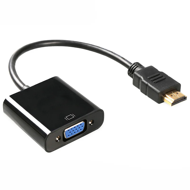 Адаптер Rovtop HDMI-совместимый с VGA переходник папа в мама адаптер 1080P