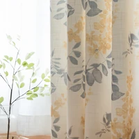 bed and breakfast nordic simple cotton curtains modern minimalist living room bedroom bay window curtains