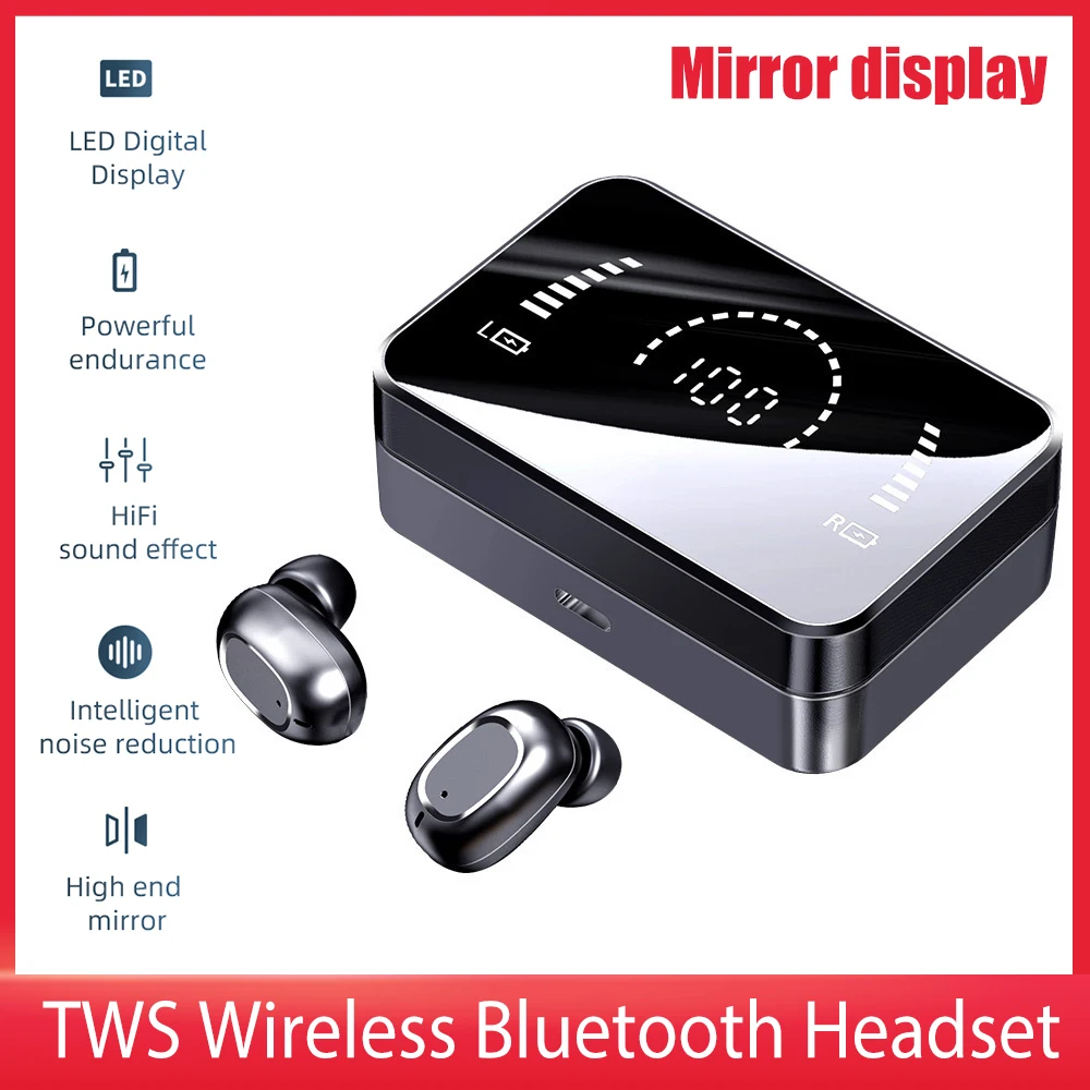 

TWS-наушники с поддержкой Bluetooth 5,0 и зарядным футляром на 3500 мА · ч