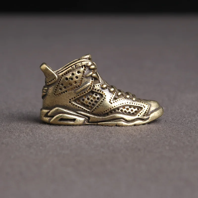 Латунный кроссовок обувь ремесло DIY кулон ожерелье орнамент миниатюрная