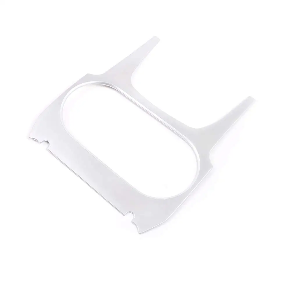 Матовая Серебристая Автомобильная центральная консоль из АБС подстаканник