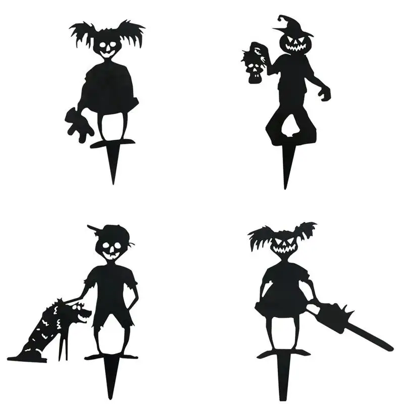 

Декорации металлические для девочек и мальчиков, декорации на Хэллоуин, садовые коньки для газона, цветочного горшка