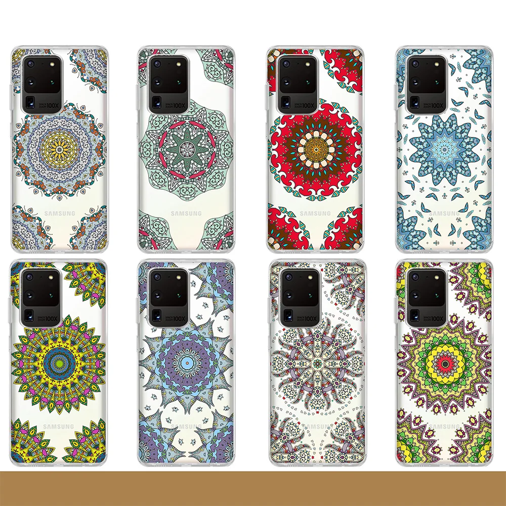 

Mandala Flower Case For Samsung Galaxy S21 Ultra S20 FE S10 S9 S8 Plus A52 A72 A32 A50 A70 A51 A71 A40 A10 A12 A21S A30 Cover