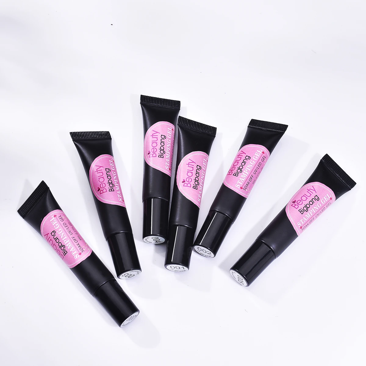 Beautybigbang 8 мл Черно-белый цвет штамповочный гель для пластины для штамповки ногтей УФ-Гель-лак замачиваемый лак печать искусство масло