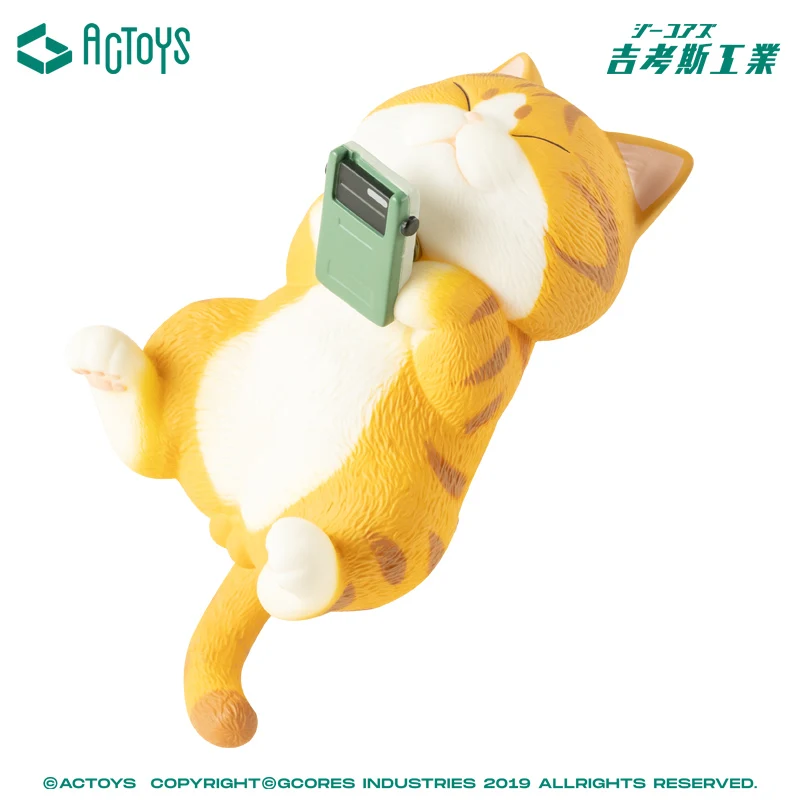 

Cat Bell Genuine Cat Full Bag Hardcore Player Nap Time Trend Kid Doll Christmas Gift Computer Desktop Gift Box Decoration