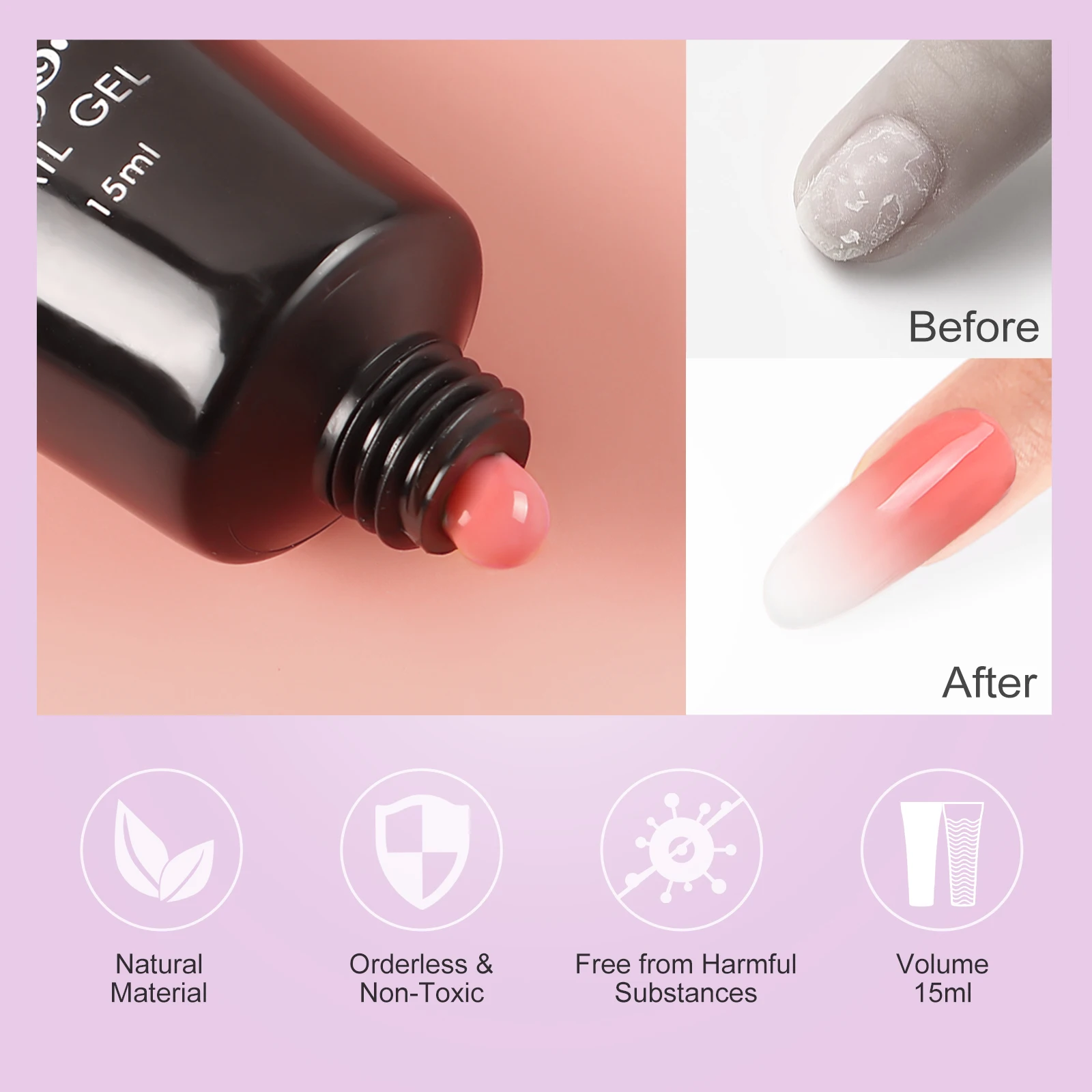 Полигель для ногтей COSCELIA набор наращивания акриловый моделирующий гель