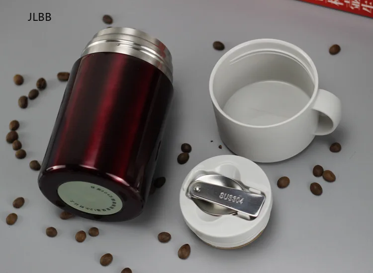 Термос для Еда контейнер с ложкой нержавеющая сталь термос Термокружка тепловой