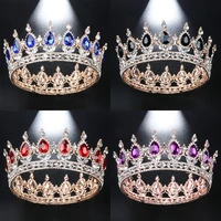 royal queen king crown crystal wedding crown bridal tiaras and crowns pageant headband headdress bride hair jewelry