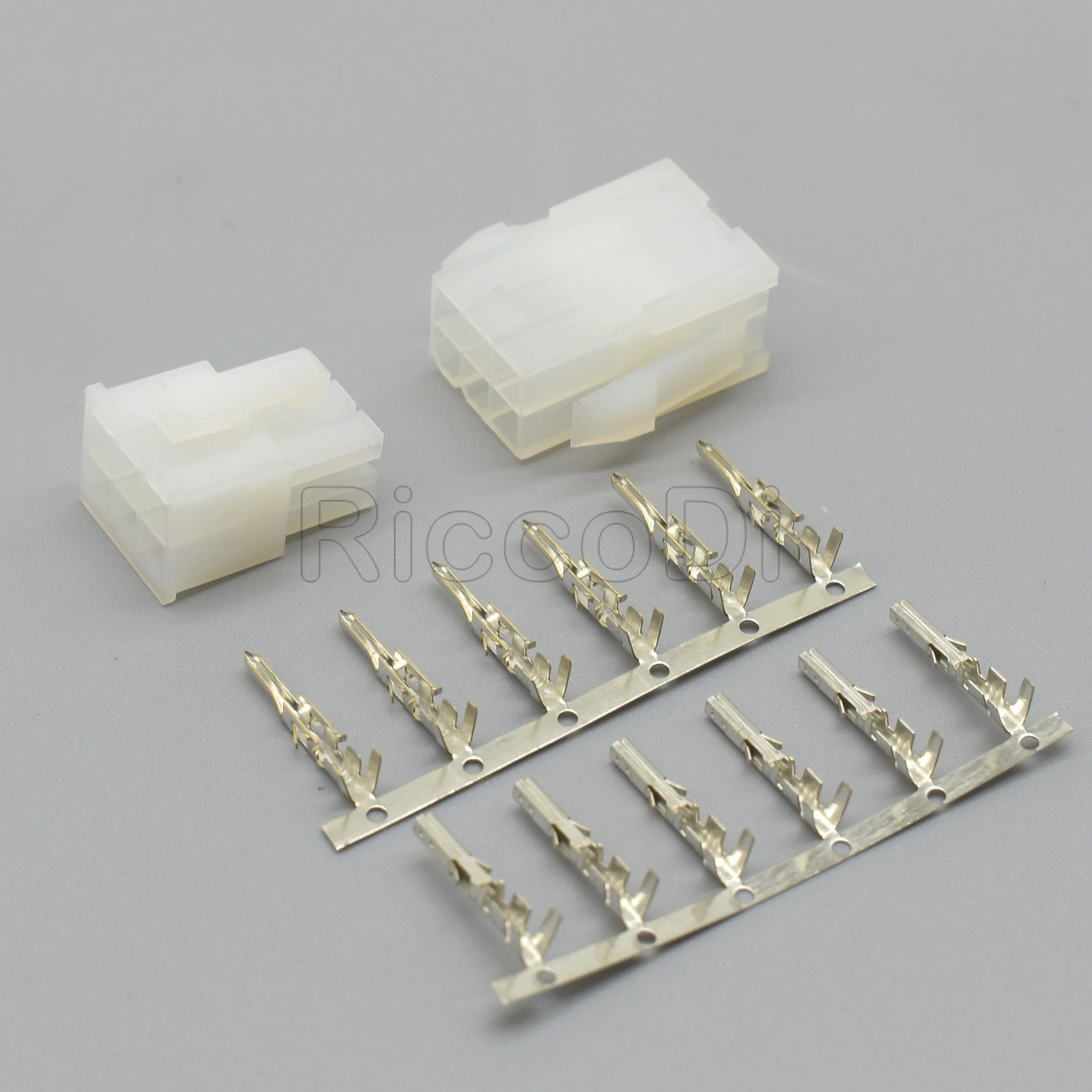 5557 прозрачный и черный 6-контактный Штекерный гнездовой разъем с 6 клеммными