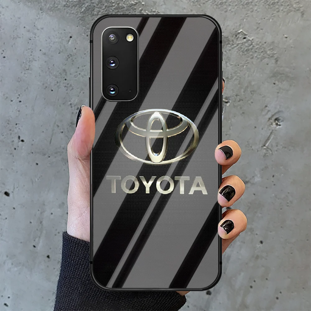

Car Toyota Phone Tempered Glass Case Cover for Samsung Galaxy A M 12 20 21 30 31 40 50 51 52 70 71 72 E S Shell Tpu Etui