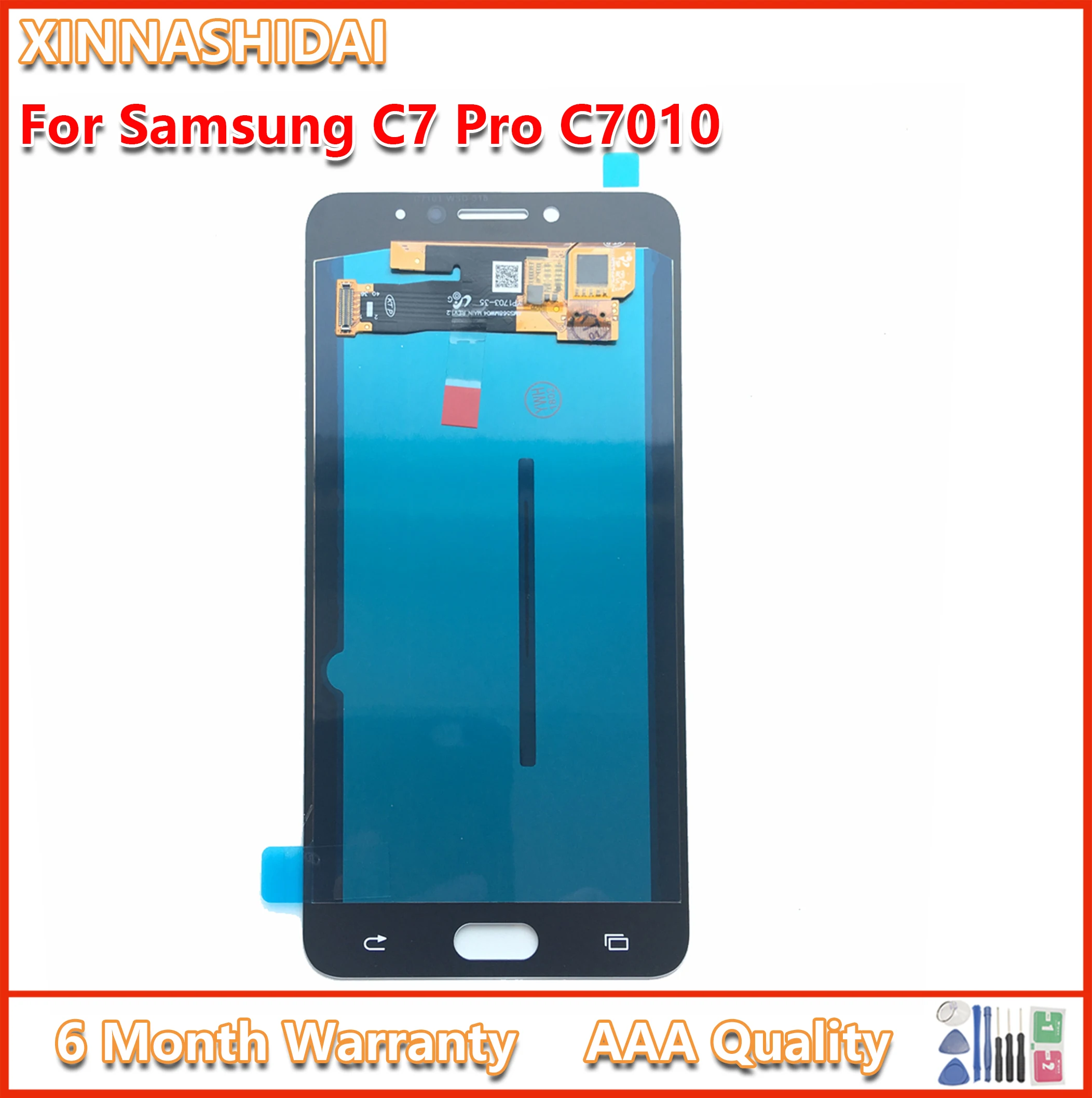 100% протестированный Новый ЖК дисплей для Samsung Galaxy C7 Pro C7010 C7010F с сенсорным экраном