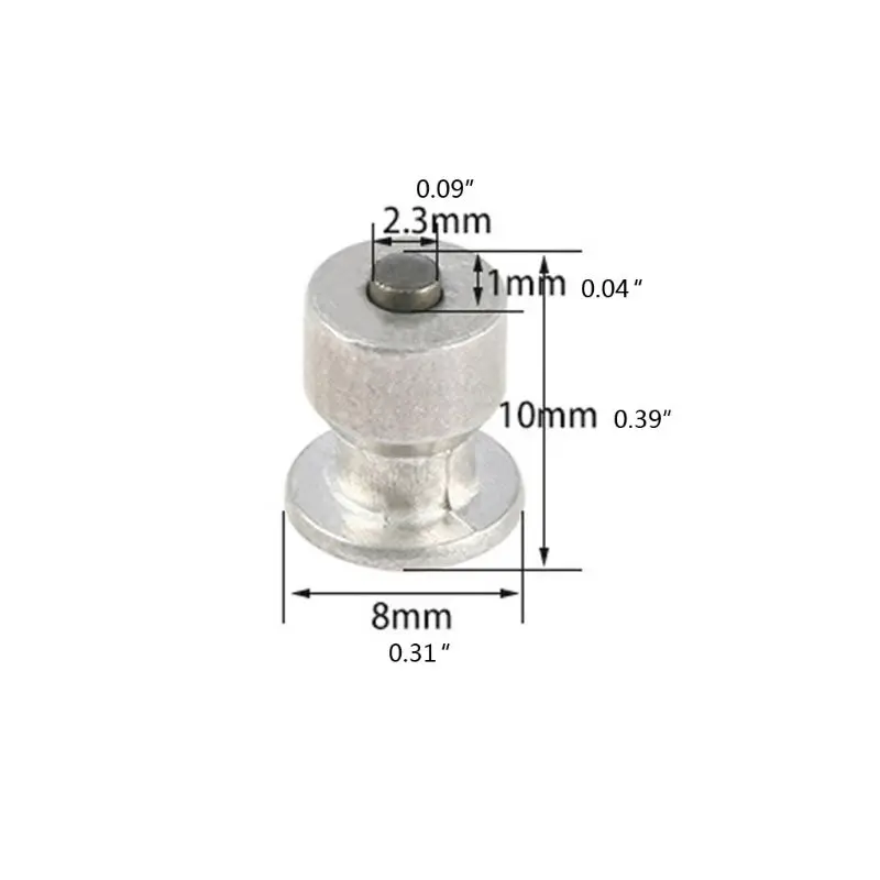 

100Pcs 8mm/0.31" Winter Wheel Tire Stud Screws Anti-Slip Snow Chain Bolts Spikes Trims for Car Automobile Motorcycle Accessories