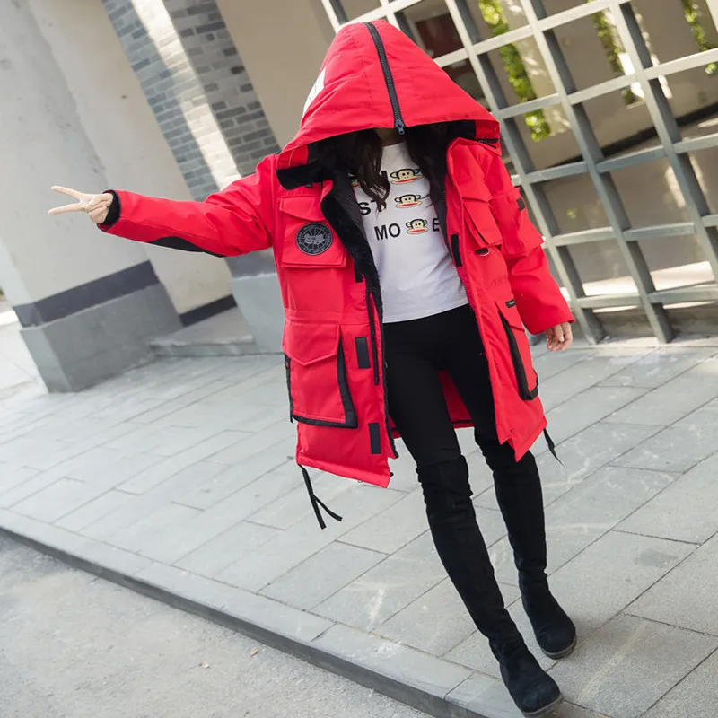 Корейская версия нового пуховика 2019 толстый большой размер для мужчин и женщин