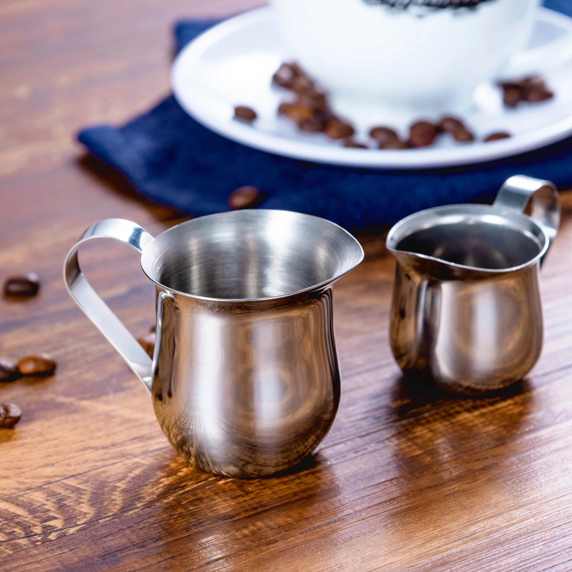 Мини кувшин для взбивания молока из нержавеющей стали 60/90/150 мл эспрессо кофе