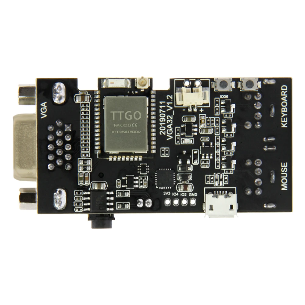 TTGO VGA32 V1.1 контроллер PS/2 мышь и клавиатура графика контроллера Library игровой двигатель и терминал ANSI/VT для ESP32