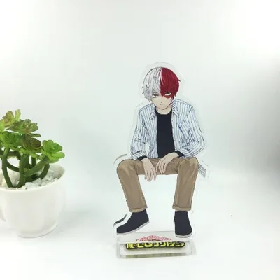 9 Аниме My Hero Academy брелок Midoriya Izuku Ochaco Uraraka Bakugou Katsuki Todoroki Shoto Милый Забавный акриловый брелок для ключей - Цвет: 9
