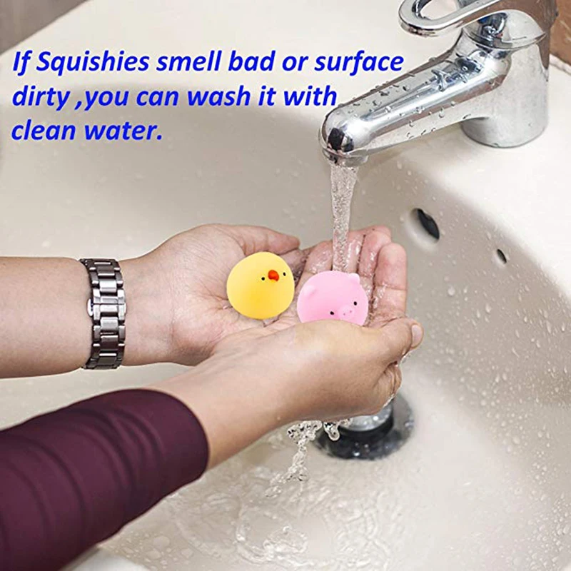 

30 Pcs Squishies Mochi Animals Stress Toys Mini Animal Squishy Stress Relief Animal Toys Squeeze Toys 100% Different Pattern