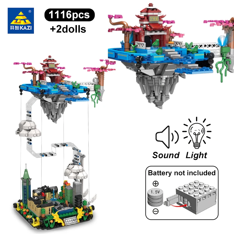

1116Pcs Creative Myths Guanghan Palace Building Blocks Physics Balance City Architecture Bricks Toy For Children Birthday Gifts