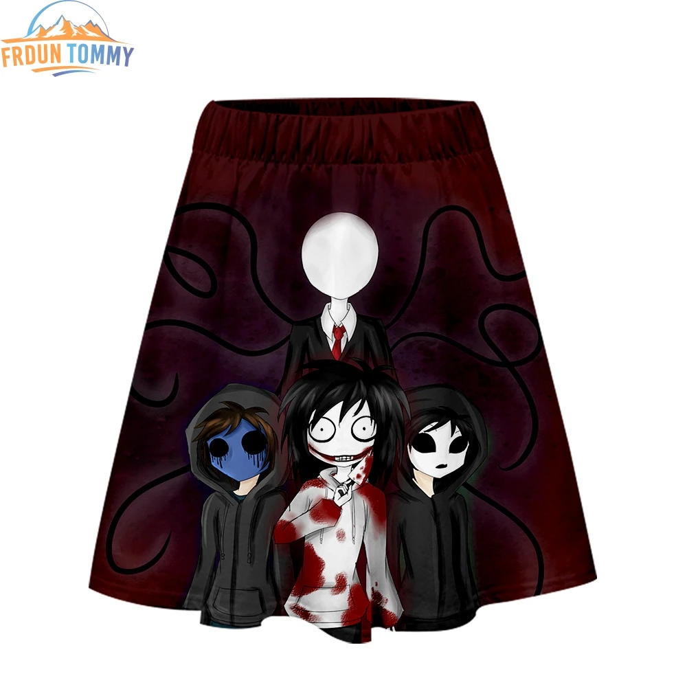 2019 новый стиль creepypasta 3D печать одежда повседневная юбка женская летняя