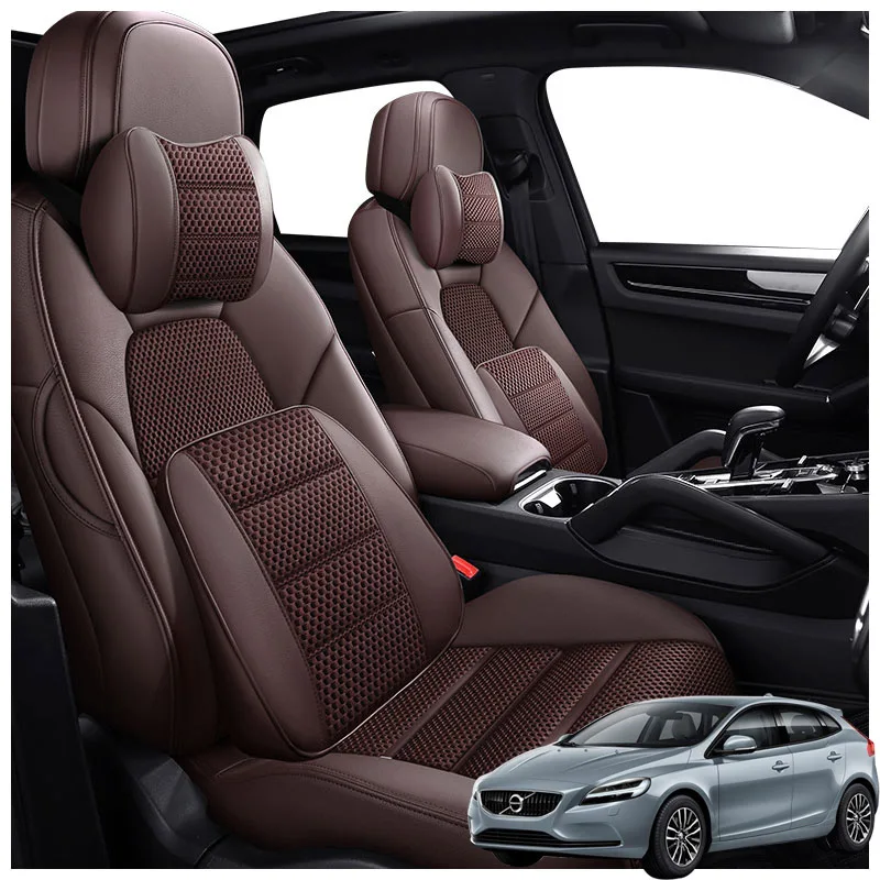 

Leather Auto Customized Car Seat Covers Products For Volvo V40 2013 2014 2015 2016 2017 2018 2019 Interior Parts Accessories