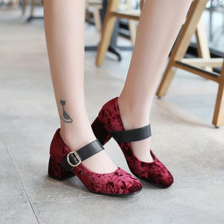 Женские туфли на высоком каблуке туфли-лодочки с квадратным носком и