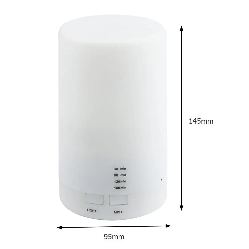 

125ml USB Rechargeable Air Humidifier Home Portable Aroma Essential Oil Diffuser Ultrasonic Mist Humidifier with LED Night Lamp
