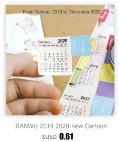 JIANWU 4 шт./компл. простой, 8 цветов Особенности круг индекс стикеры календарь Примечания декоративные наклейки бумаги стикер школьные принадлежности