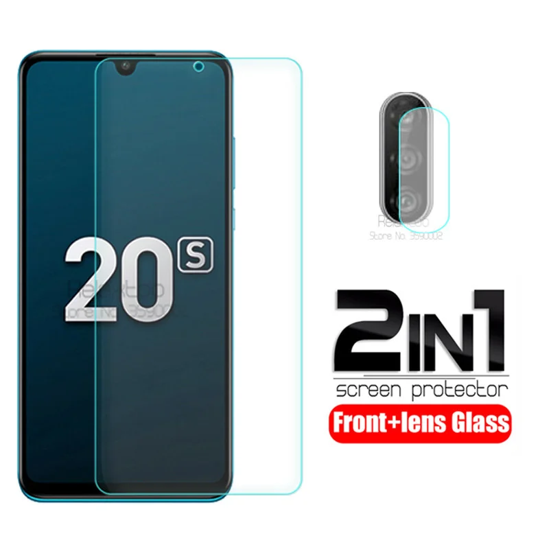 

Protector de pantalla de vidrio templado para mvil, pelcula protectora de lente de cmara para huawei honor 20 s mar-lx1h